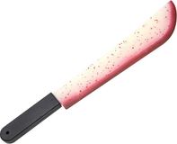 CHAKS Horror machete/slagersmes - glow in the dark - met nep bloed - 54 cm