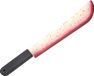 CHAKS Horror machete/slagersmes - glow in the dark - met nep bloed - 54 cm