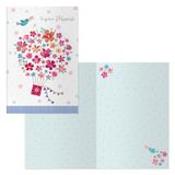 DOHE Fiori Moederdagkaarten, cadeau voor moeders, inclusief papieren envelop, afmeting 11,5 x 17 cm, bedankkaarten, 6 stuks