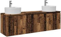vidaXL Badkamerkast - Oud hout - 161,5 x 44,5 x 82 cm