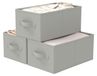 Boîtes de rangement set de 3 - Paniers de rangement - Boîtes de rangement avec poignées - Feutre - 47 x 28 x 20 cm - Gain de place - Boîte de rangement pour chaussures