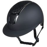 HKM Glamour Shield Rijhelm voor dames Zwart/Zilver 59-61 cm