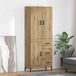 vidaXL Hoge kast Artisan-eikenhout, 69,5 x 34 x 180 cm, houtvezel