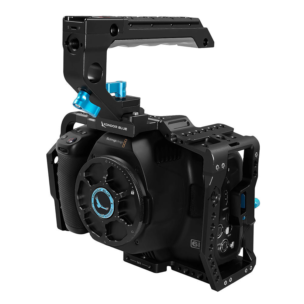 Kondor Blue Kondor Blauw Blackmagic Pocket 6K Pro Cage Raven Zwart