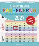3-Monatsplaner Neumann Verlage 3-Monatsplaner Farbenfroh 2027