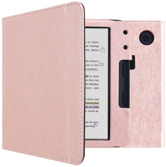 imoshion Ploonk B.V. Ereader Hoes - Geschikt voor Kobo Libra Colour - Rosé goud