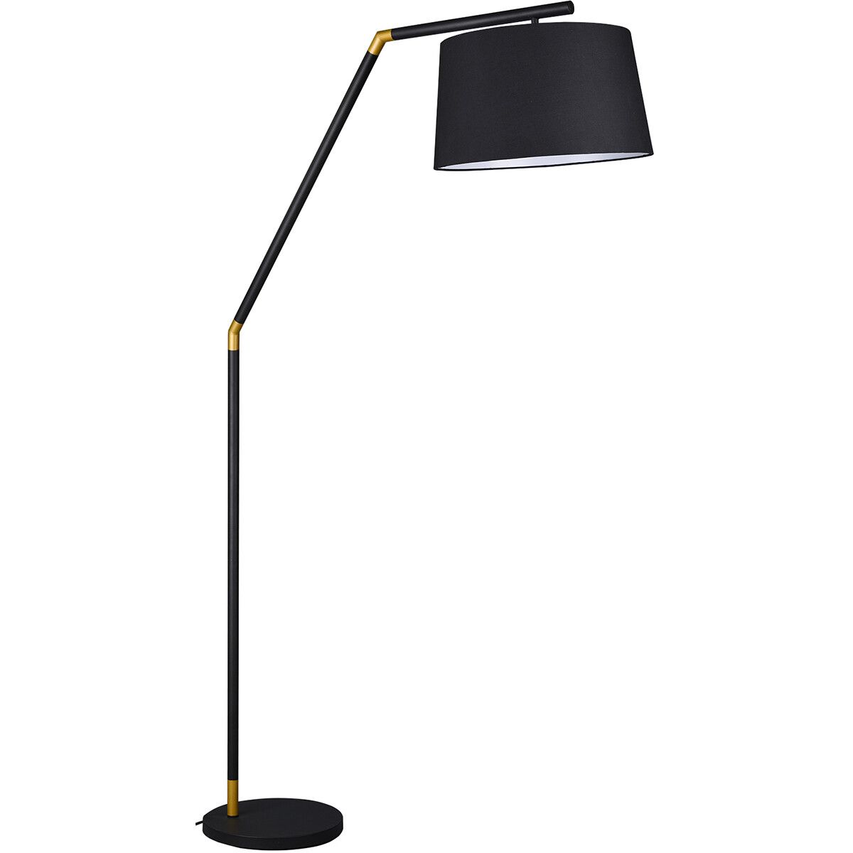BES LED Trion Tryca Vloerlamp - E27 - Rond - Mat Zwart - Aluminium - 175cm