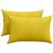 vidaXL Zitkussens 2 stuks Geel 60 x 40 cm Corduroy stof