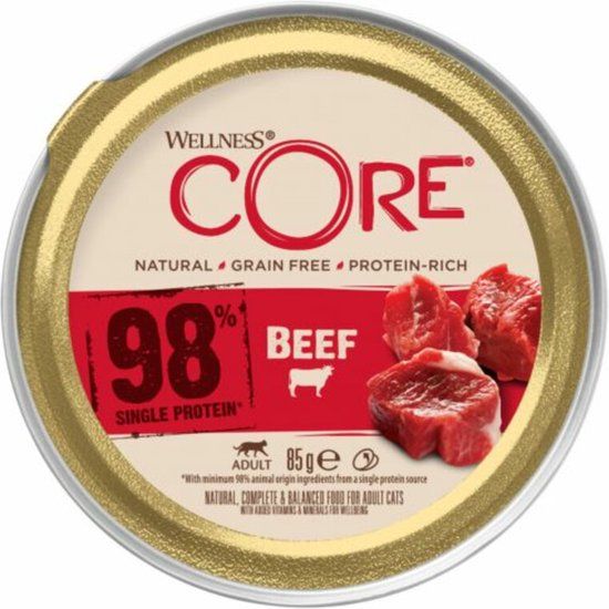 Wellness CORE 98% Rund - Nat Kattenvoer - 12 x 85g