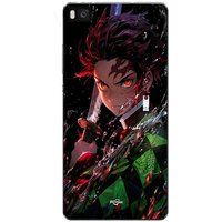 Maniacase Hoesje voor Huawei P8 Demon Slayer Tanjiro Kamado boos manga anime