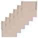 Atout Ciel Set van 6 stoelkussens, effen, vierkant, 40 x 40 cm, beige