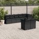 Maison Exclusive - Salon de jardin 8 pièces avec coussins, rotin synthétique noir