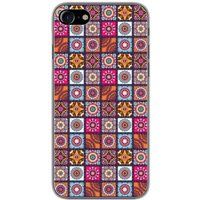 Apple iPhone 8 patchwork mandala bedrukt siliconen hoesje