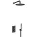 Fortifura Calvi Inbouw Regendoucheset - thermostatisch - wandarm - 30cm - hoofddouche - staaf handdouche - metalen doucheslang - mat zwart