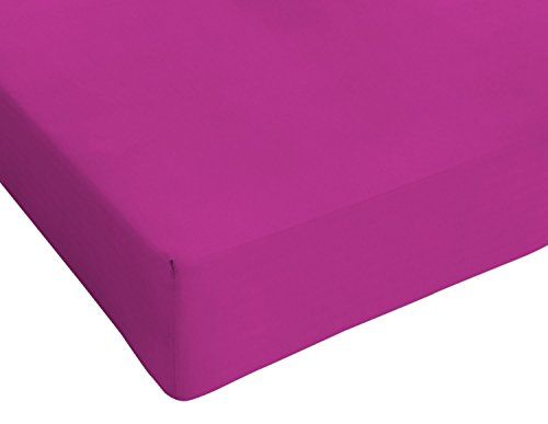Max color Bedlaken 25cm hoeken - Fuchsia - Kleine Dubbele