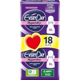 EveryDay Hyperdry Ultra Maandverband met Vleugels, extra droog en zeer absorberend, 18 stuks