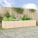 Maison Exclusive - Jardinière en acier galvanisé, couleur ivoire, dimensions : 385 x 100 x 75 cm