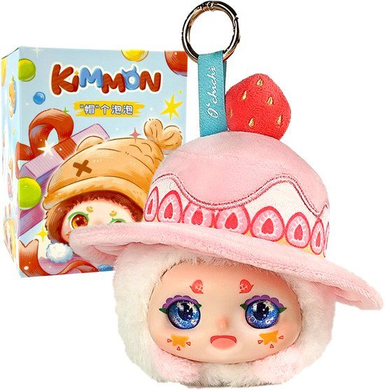 KIMMON - 'Hat Bubble' serie - Blind Box collectie - Pluchen Kimmon-hoofdjes verzamelfiguren