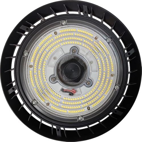 Berger & Schröter UFO High Bay Light Hallspot, 150 W, 18.000 lumen, 6000 K wit licht, IP66, met bewegingssensor