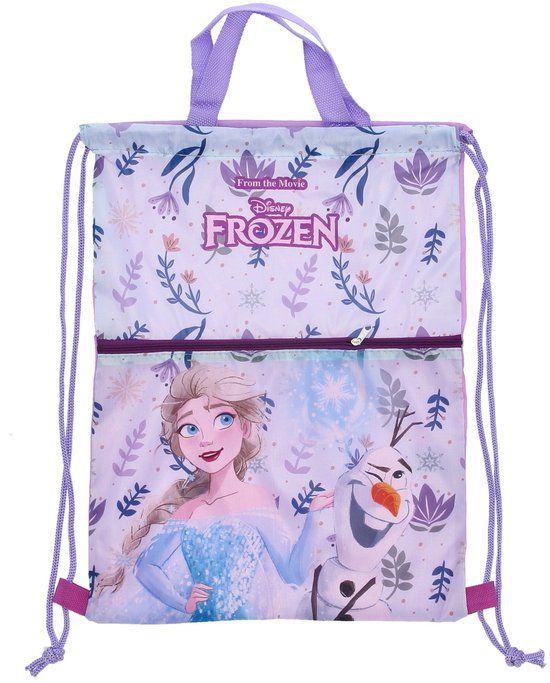 4KidsOnly Mister License Frozen Gymtas met rits - Zwemtas - 40 cm - Paars - Voor Kinderen