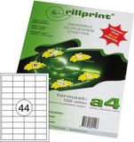 Rillprint Etiketten 89102 48,5x25,4mm Wit 4400 stuks
