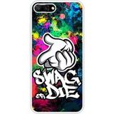 Honor Bedrukt siliconen hoesje compatibel met Honor 10 Swag or die