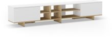 Marckeric - Meuble TV Cequoia - Blanc - 230x35.6x44cm