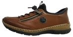 Rieker Chaussures femme Chaussures basses Confort Mocassins Marron Loisir