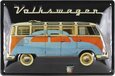 VW T1 Bus metalen bord 30x20cm - beige