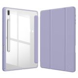 FINTIE Hybride slanke hoes voor Samsung Galaxy Tab S8 Plus / S8+ 2022/S7 FE 2021/S7 Plus 2020 12,4 inch met S-penhouder, schokbestendige hoes met transparante achterkant, automatisch waken/slapen