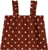 WE Fashion Meisjes singlet met structuur en print