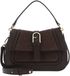 FURLA Leren schoudertas Flow Top Handle Toni Espresso donkerbruin