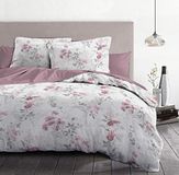 Home Passion Beddengoedset, 3-delig, 100% katoen, 57 draden, 2 personen, 240 x 300 cm, pompadour oudroze