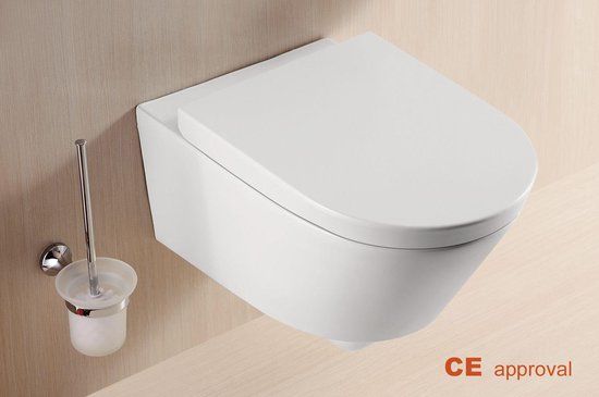 Sanifun Wiesbaden Metro Toilet Seat with Lid and Softclose - White - 32.3487