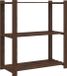 vidaXL Opbergrek 3-laags 80x38x90 cm massief grenenhout bruin