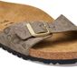 Birkenstock Madrid 1033186 Leo Gray Taupe Slippers Dames Maat 38