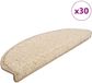 vidaXL - Trapmatten - 30 stuks - 65x21x4 cm - Crème - Polypropyleen - Rechthoek - Voor binnen
