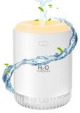 Merkloos Luchtbevochtiger slaapkamer - 500 ml - LED-licht - Draagbaar - USB-oplaadbaar