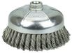 Weiler Pannenborstel, schroefgat, staal, deels gedraaid, geknoopt, 6 ", 1