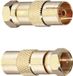 Oehlbach 4402 F-Coax-adapter Verguld Aansluitingen: F-stekker, Coax-bus IEC 2 stuk(s)