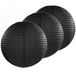 Merkloos Luminair (lampionshop) Global B.v. 5x stuks luxe bol lampionnen zwart 50 cm diameter