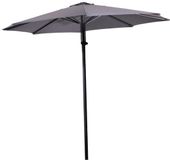 Lesliliving Push-up parasol Libra grijs Ø3 meter