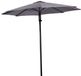 Lesliliving Push-up parasol Libra grijs Ø3 meter