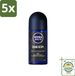 Nivea 5 x NIVEA MEN Deep Déodorant Roll-On met actieve kool - 50 ml - Emballage avantage - 5 pièces