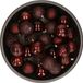 Merkloos / Sans marque Kaemingk B.V. Kerstballen - 37x stuks - mahonie bruin - 6 cm - kunststof