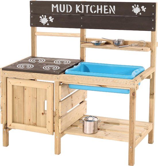 TP Toys Muddy Maker Modderkeuken - Hout - Meerkleurig
