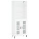 vidaXL Hoge kast, wit, 69,5 x 34 x 180 cm, houtvezel