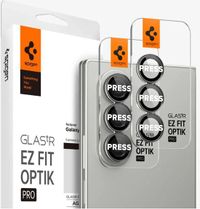 Spigen Camera Lens Protector Geschikt voor Samsung Galaxy Z Fold 7 - Glas.tR EZ Fit Optik Pro - 9H Tempered Glass - Gemakkelijke Installatie - zwart 2-Pack