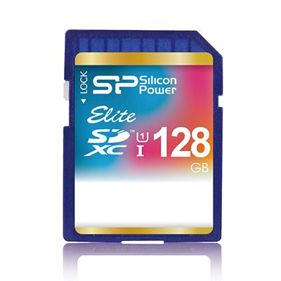 Silicon Power 128GB SDXC geheugenkaart - Blauw