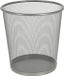 Storage Solutions Prullenbak - metaal mesh - D29 x H34 cm - 19 liter - open design - papierbak